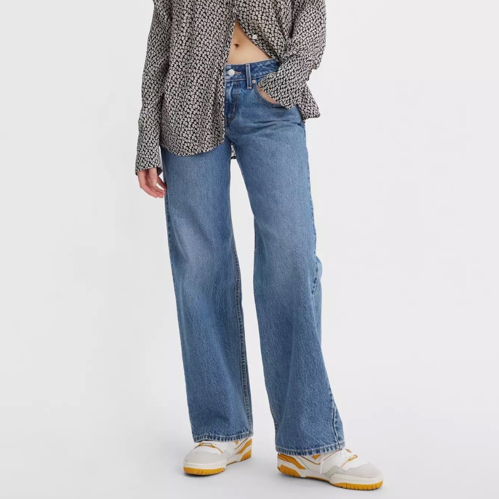 Zara mid rise baggy Jean